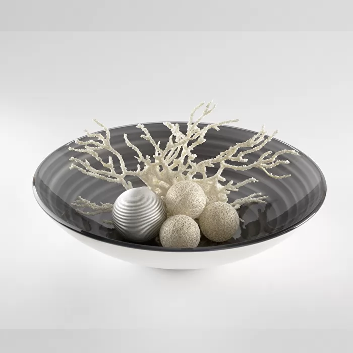 Guzzini Twist centerpiece/bowl Ø37x8.5 sky grey