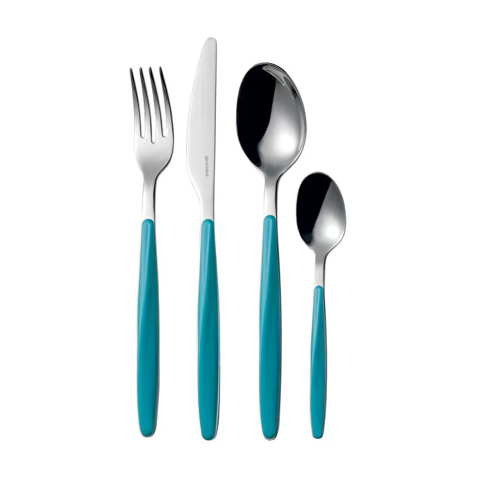 Guzzini 24 piece cutlery set my fusion matt blue