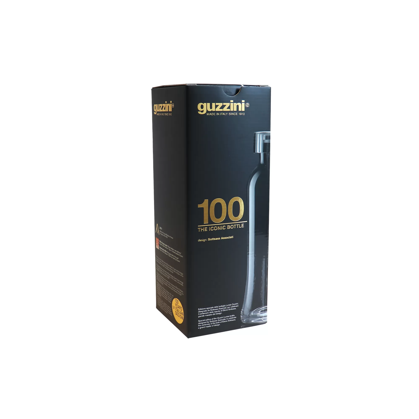 Guzzini 100 glass bottle 1L clear