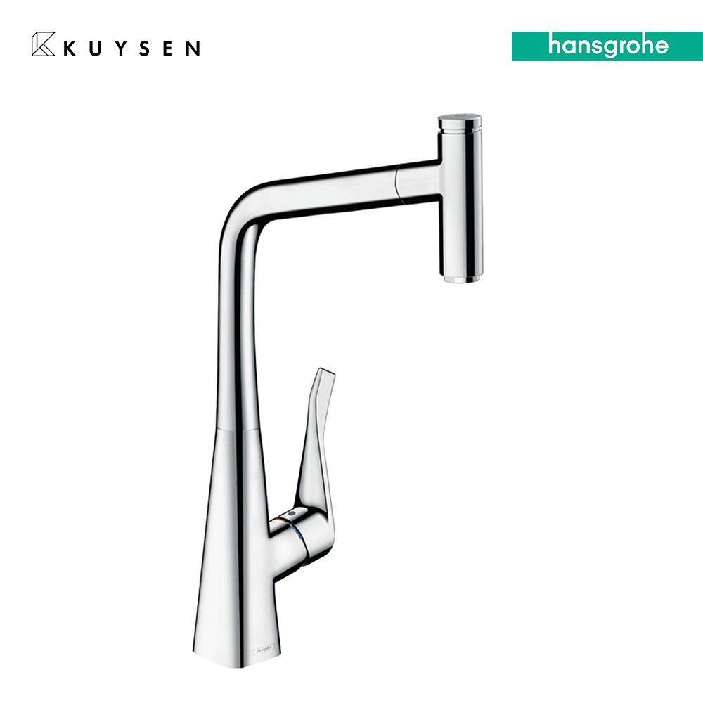 Hansgrohe Metris Select 320 with pull out spout & laminar pull-out spray 14884.000