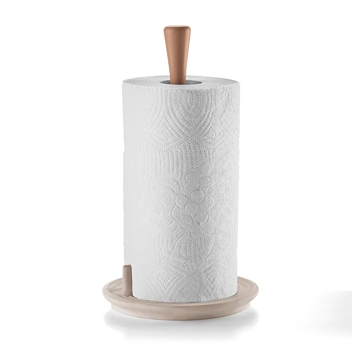 Guzzini Tierra 'roll&tear'' universal kitchen roll holder taupe