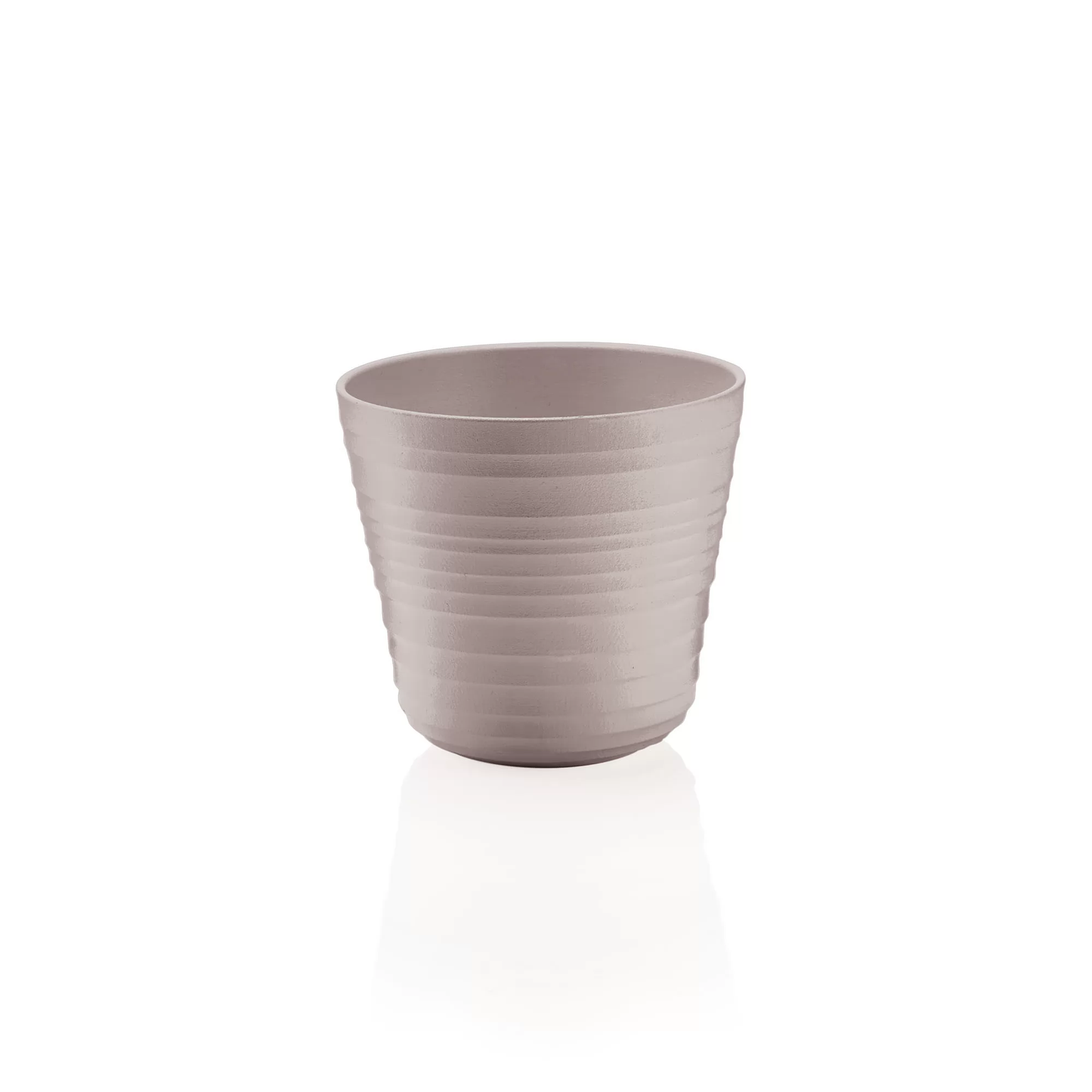 Guzzini Tierra single plant pot holder 12.8x12 cm taupe