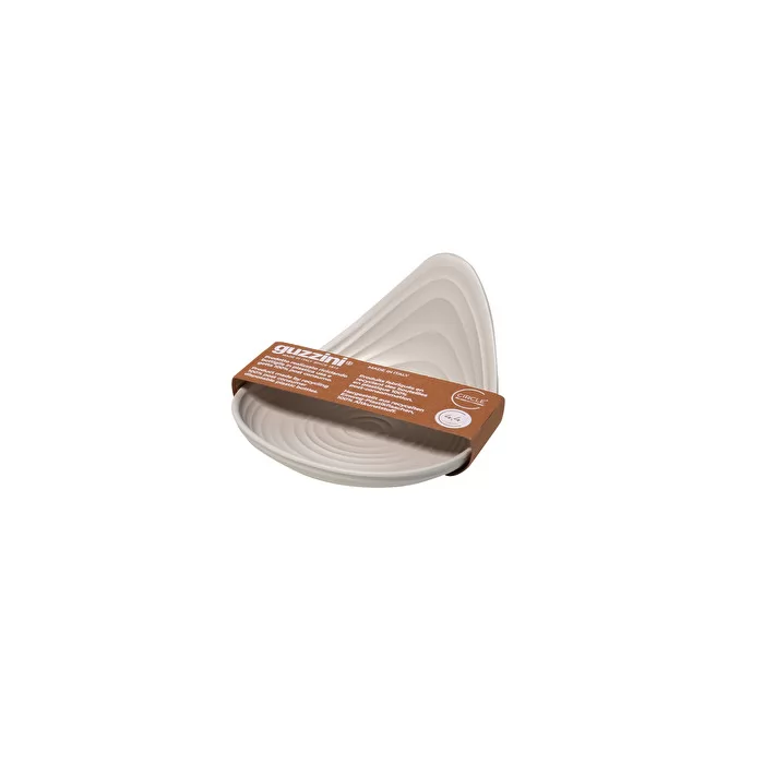 Guzzini Tierra set of 2 snack dishes milk white