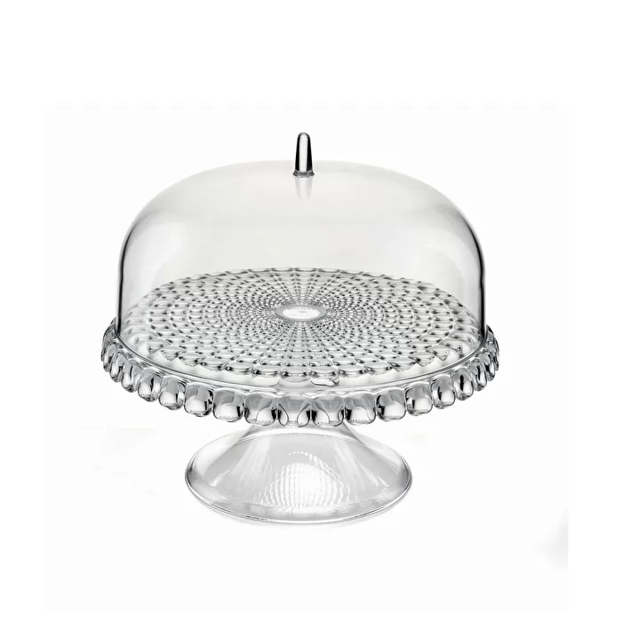 Guzzini Tiffany cake stand 30x27 cm clear