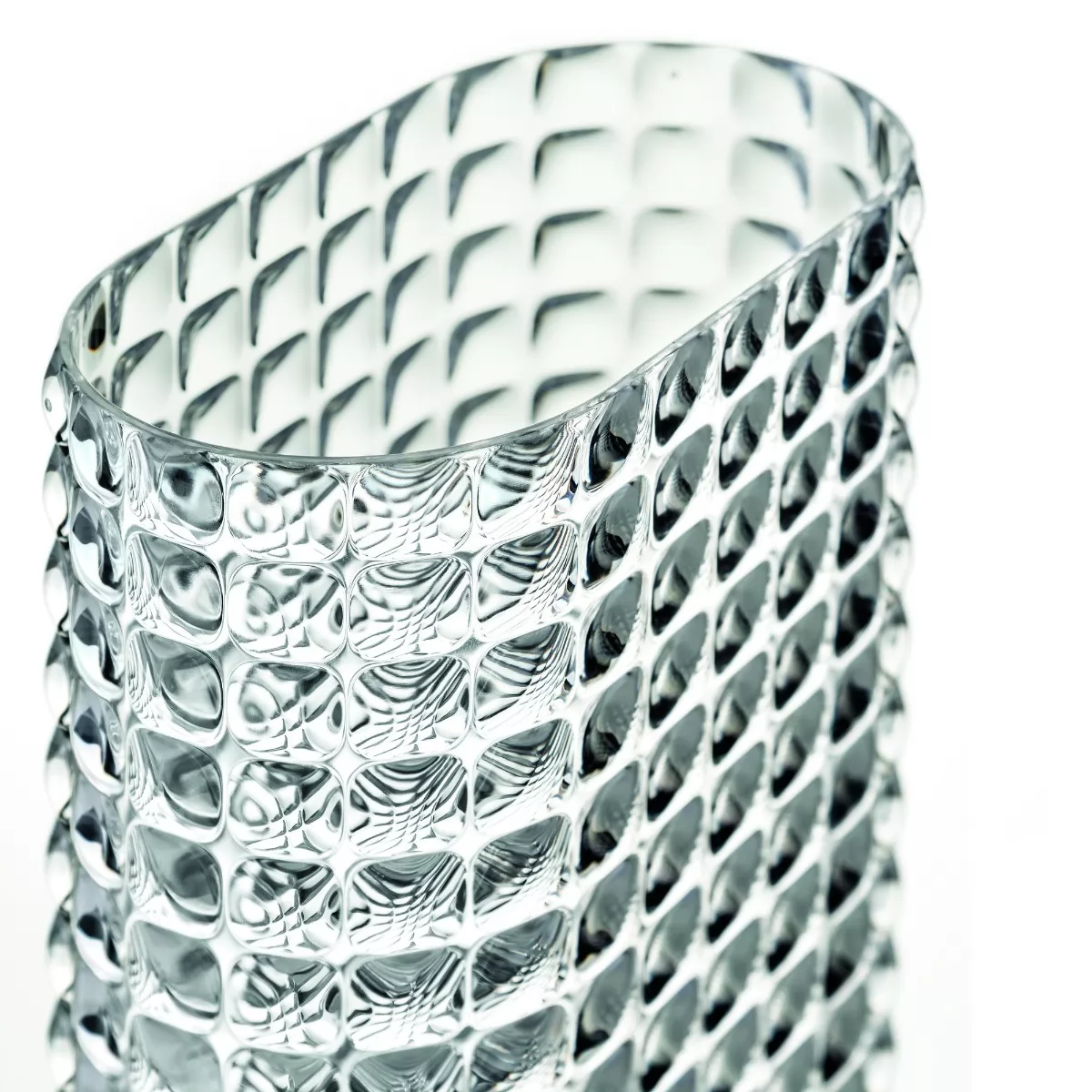 Guzzini Tiffany vase 11.5x20x29 clear