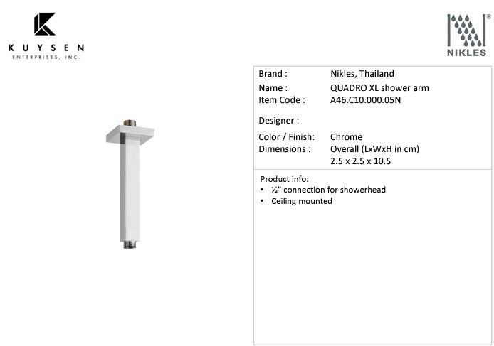 Nikles Ceiling Arm Quadro 100mm A46.C10.000.05N