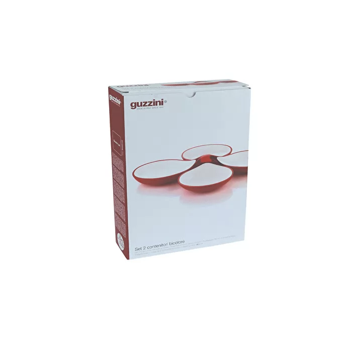 Guzzini Grace set of 2 interlocking dishes clear