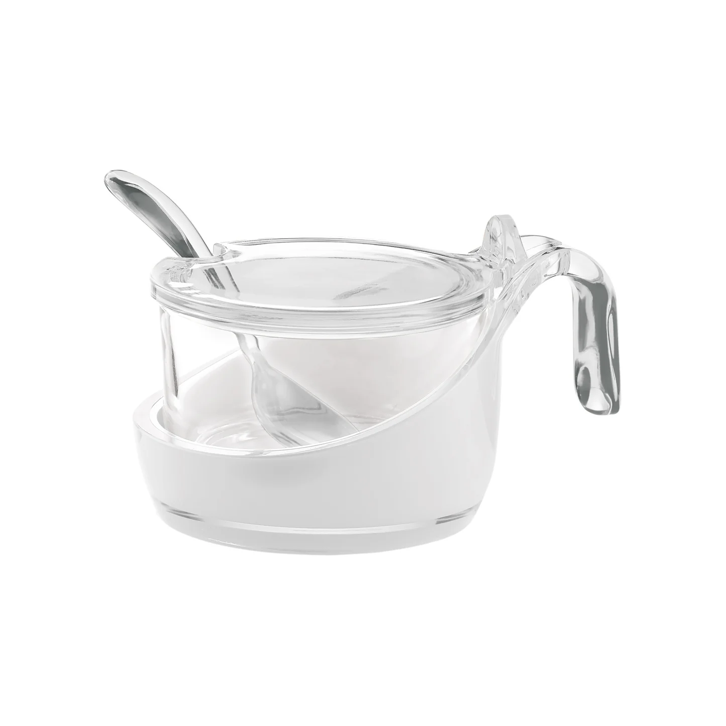 Guzzini Grace sugar bowl with spoon clear 2489.0000