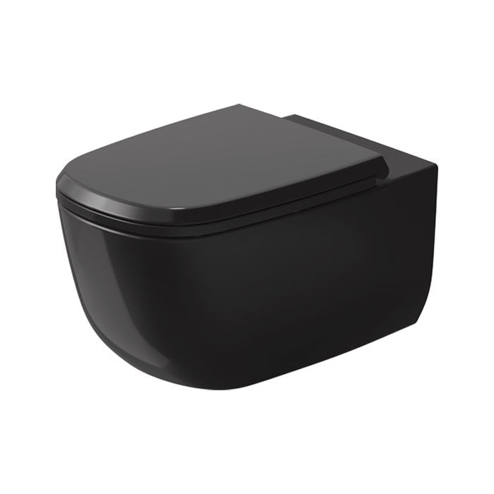 Duravit AURENA Wall mounted rimless toilet Matt Black 259809.AF00