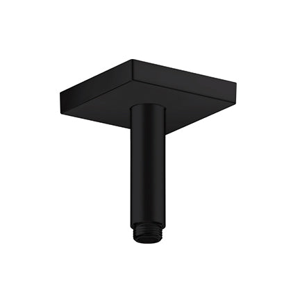 AXOR ceiling connector DN15 100mm square Matt Black 26437.670