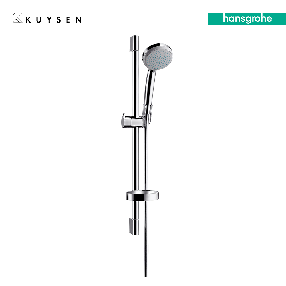 Hansgrohe Unica'C 65cm wall bar set with Croma 100 Vario & soap dish 27772.000