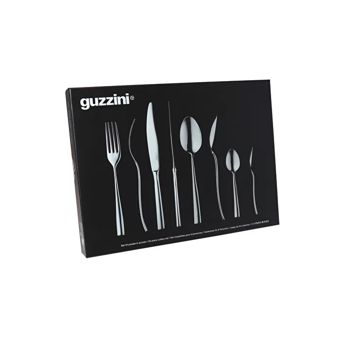 Guzzini Grace 24-piece cutlery set steel