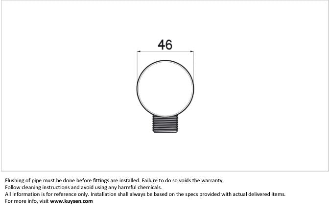 Nikles Wall outlet 1/2" 298605N