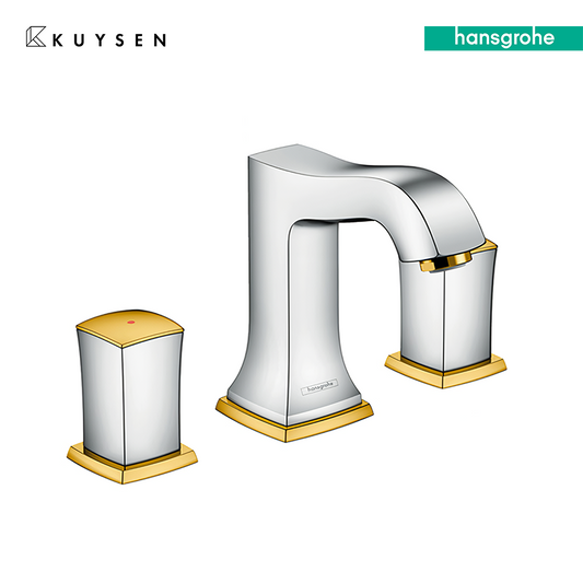 Hansgrohe Metropol Classic 3Hole Basin mixer 110 zero handle with pull rod waste set 31304.090