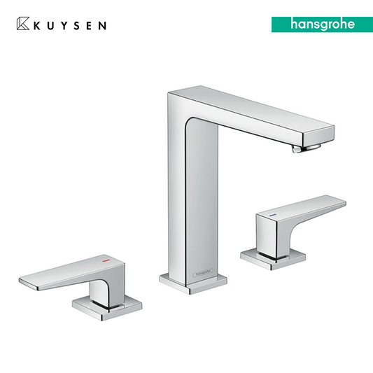 Hansgrohe Metropol 3Hole Basin mixer 160 with push-open waste set 32515.000