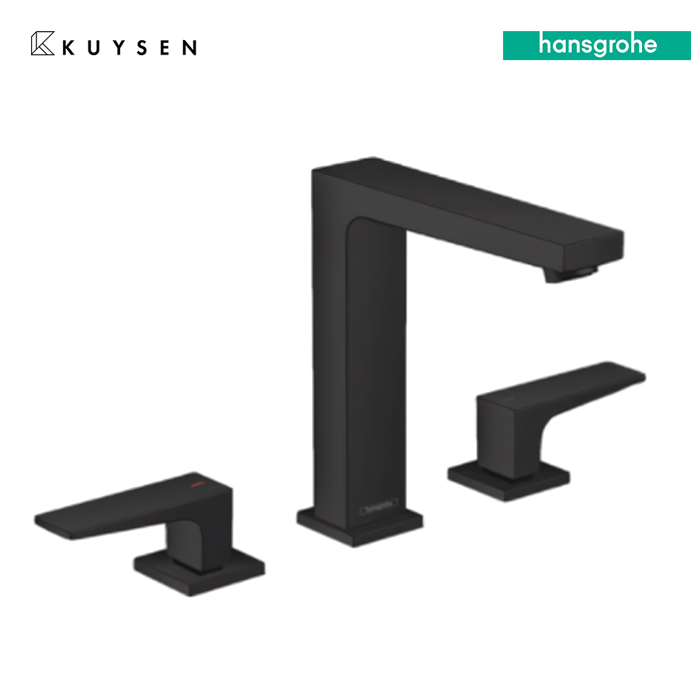 Hansgrohe Metrpol 3Hole Basin mixer 160 with push-open waste set 32515.670