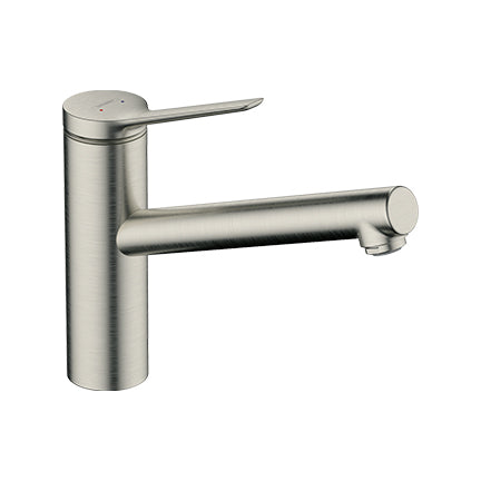 Hansgrohe Zesis M33 sink mixer 150 1jet stl opt Stainless Steel 74802.800