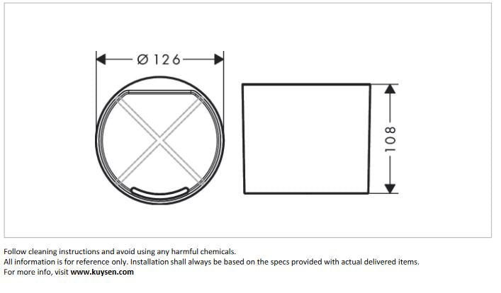 Hansgrohe Wallstoris tumbler matt black 27921.670