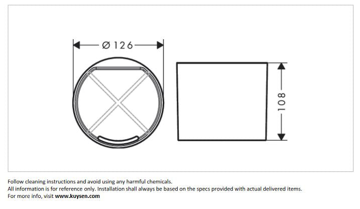 Hansgrohe Wallstoris tumbler matt white 27921.700