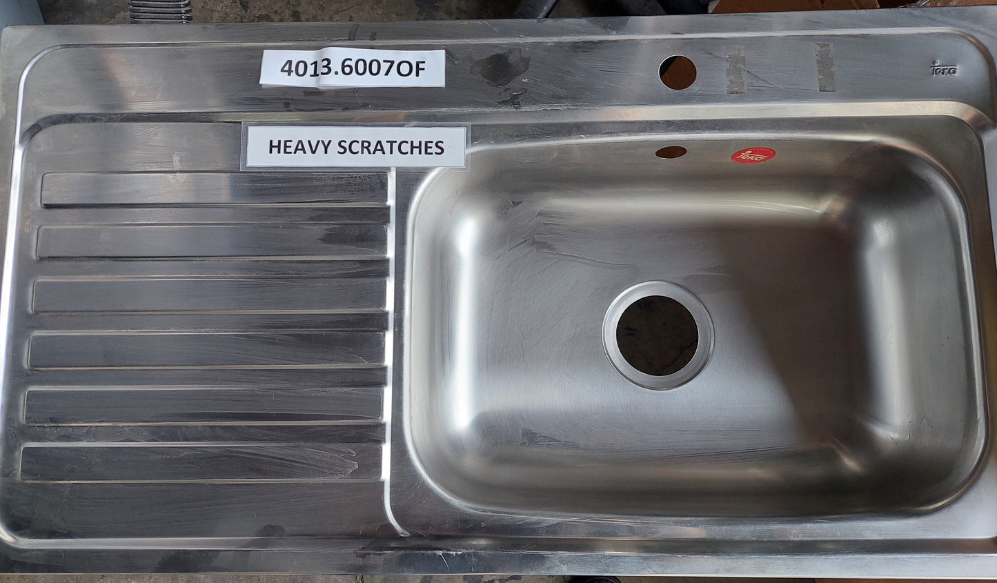 CLEARANCE SALE - TEKA America 950.510.1B.LD.1H Inlay Sink with Overflow 4013.6007OF