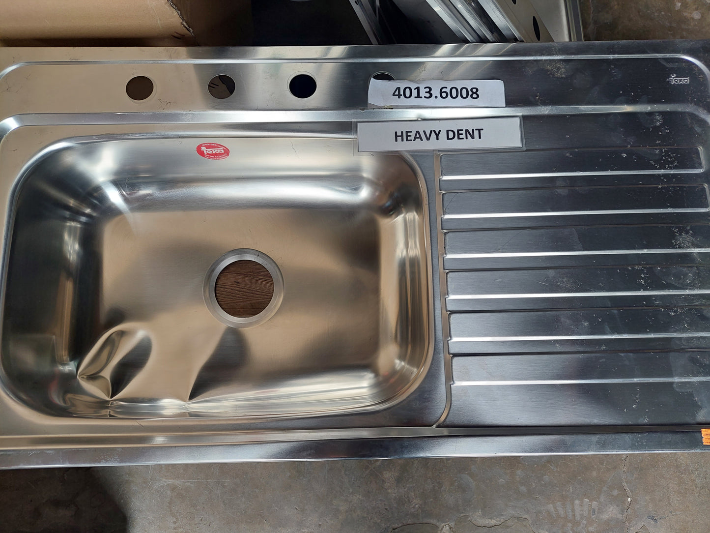 CLEARANCE SALE - TEKA America 950.510.1B.RD.4H Inlay Sink 4013.6008