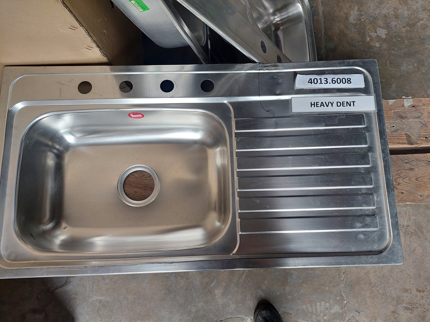CLEARANCE SALE - TEKA America 950.510.1B.RD.4H Inlay Sink 4013.6008