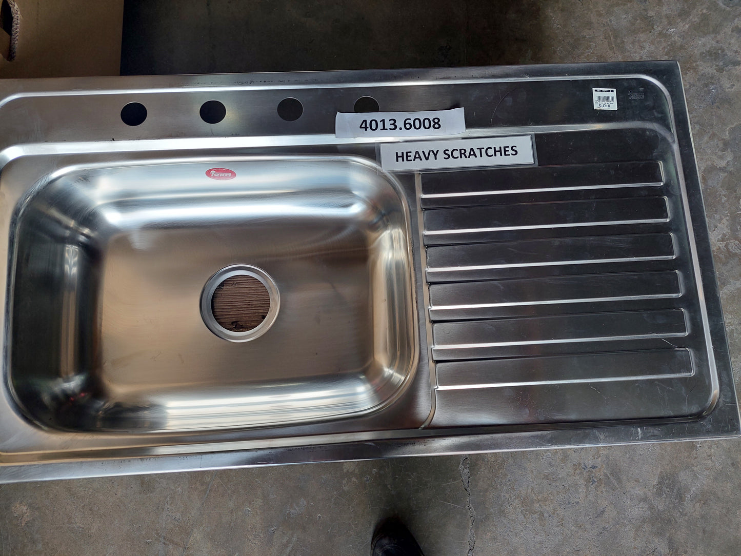 CLEARANCE SALE - TEKA America 950.510.1B.RD.4H Inlay Sink 4013.6008