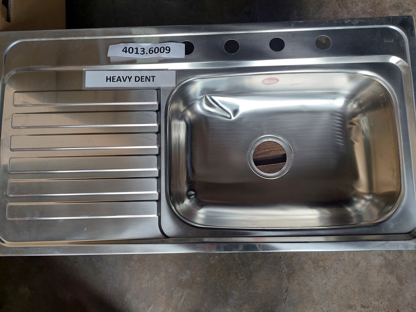 CLEARANCE SALE - TEKA America 950.510.1B.LD.4H Inlay Sink 4013.6009
