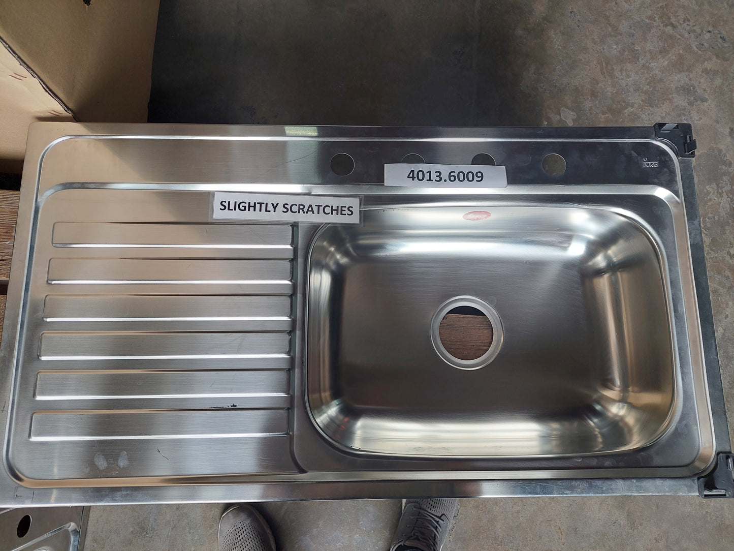 CLEARANCE SALE - TEKA America 950.510.1B.LD.4H Inlay Sink 4013.6009