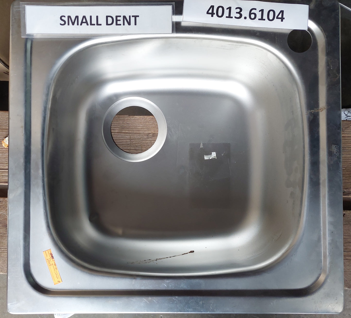 CLEARANCE SALE - TEKA Universal Stainless Steel Single Bowl Inset Kitchen Sink 4013.6104