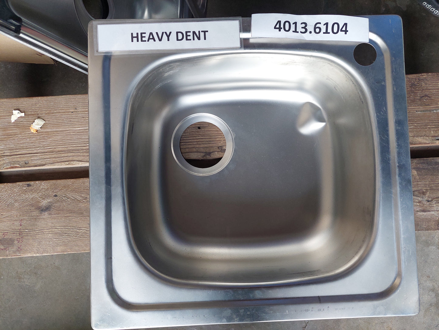CLEARANCE SALE - TEKA Universal Stainless Steel Single Bowl Inset Kitchen Sink 4013.6104
