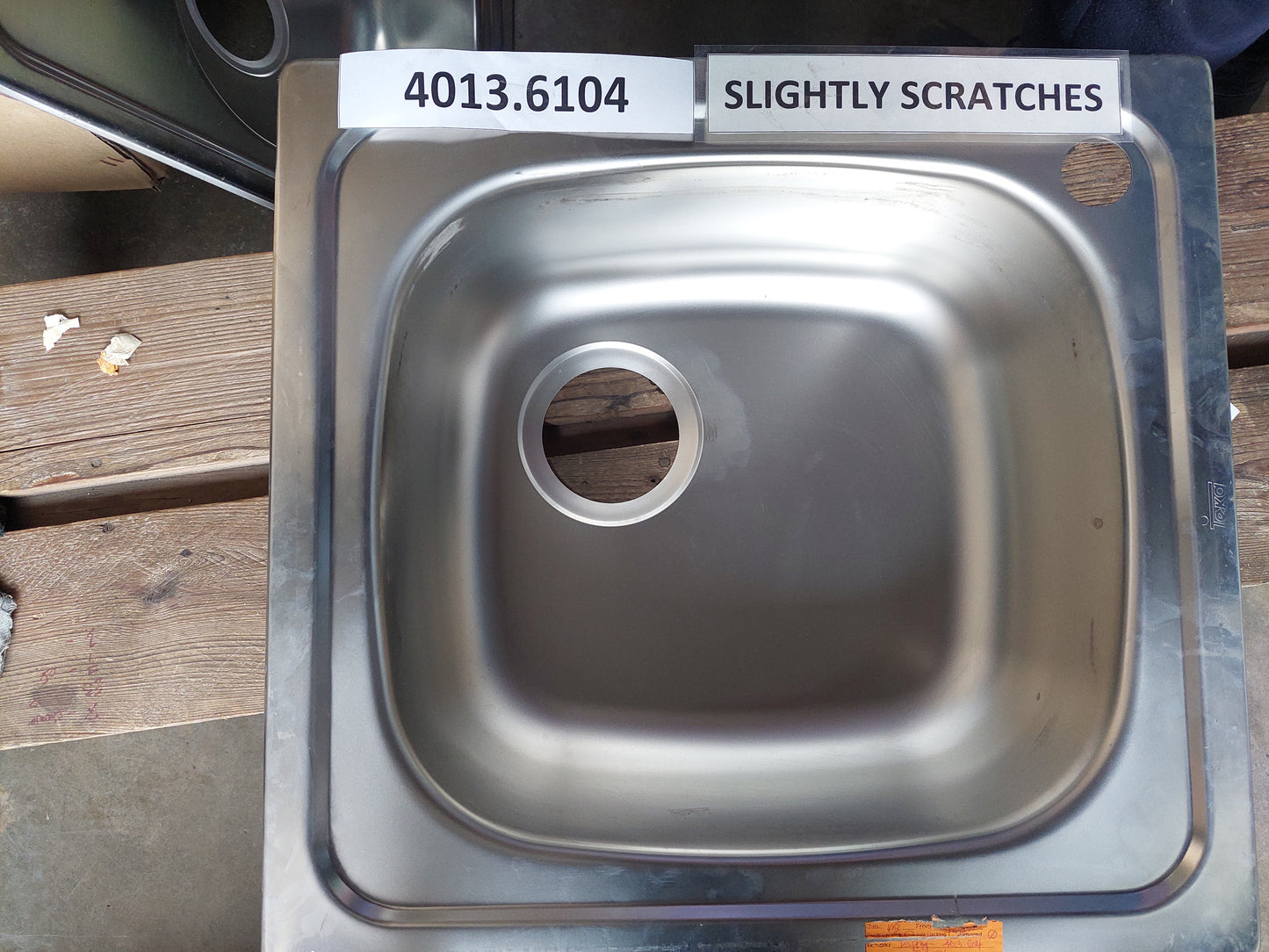 CLEARANCE SALE - TEKA Universal Stainless Steel Single Bowl Inset Kitchen Sink 4013.6104