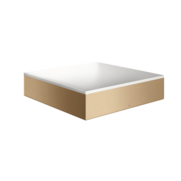 Axor wash bowl 400x400 tap hole and overflow Brushed Bronze 42003.140