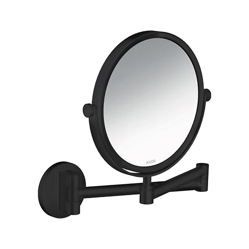 Axor Universal round shaving mirror black 42849.670