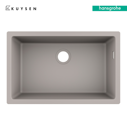 Hansgrohe SilicaTec Granite Sink  1 Bowl undermount sink 660 43432.380