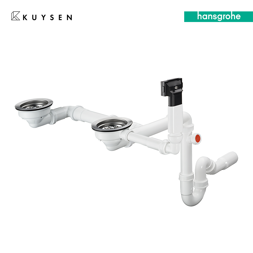 Hansgrohe SilicaTec manual drain-2B sink 370/370 43928.000