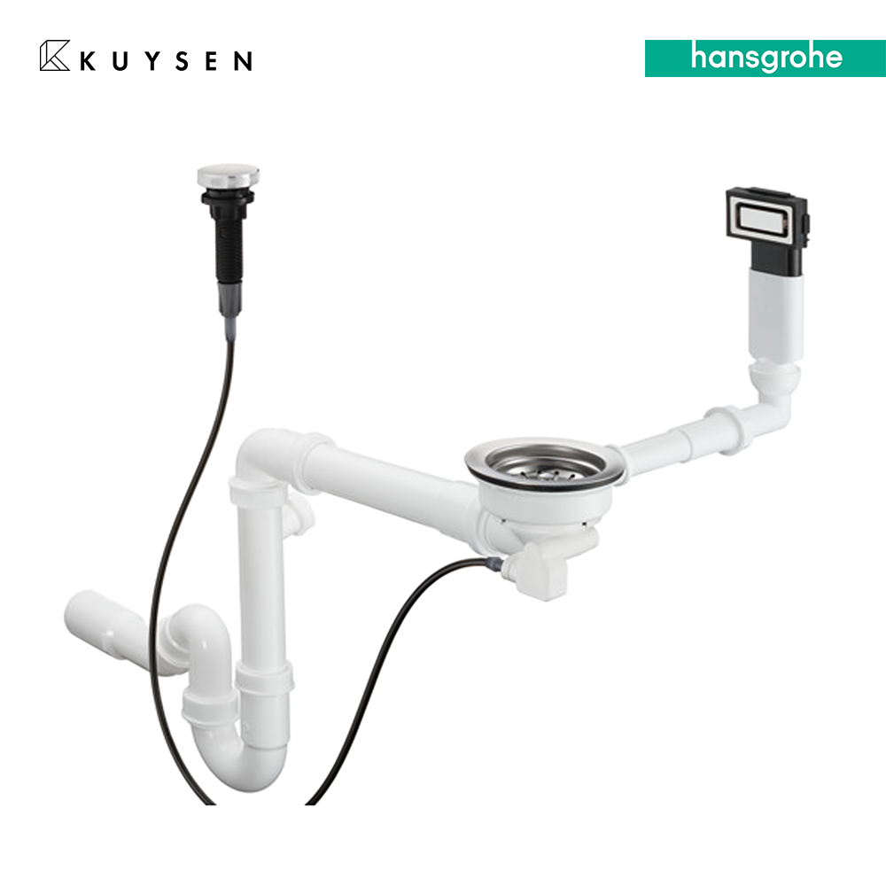 Hansgrohe Automatic waste and overflow set for sink 400/450 43930.009