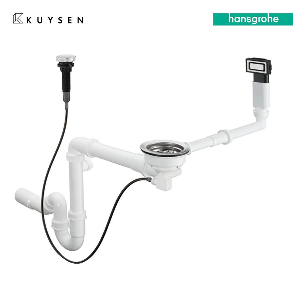 Hansgrohe Automatic waste and overflow set for sink 660 43931.009