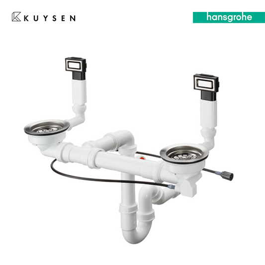 Hansgrohe Automatic waste and overflow set for sink 370/370 SELECT 43942.009