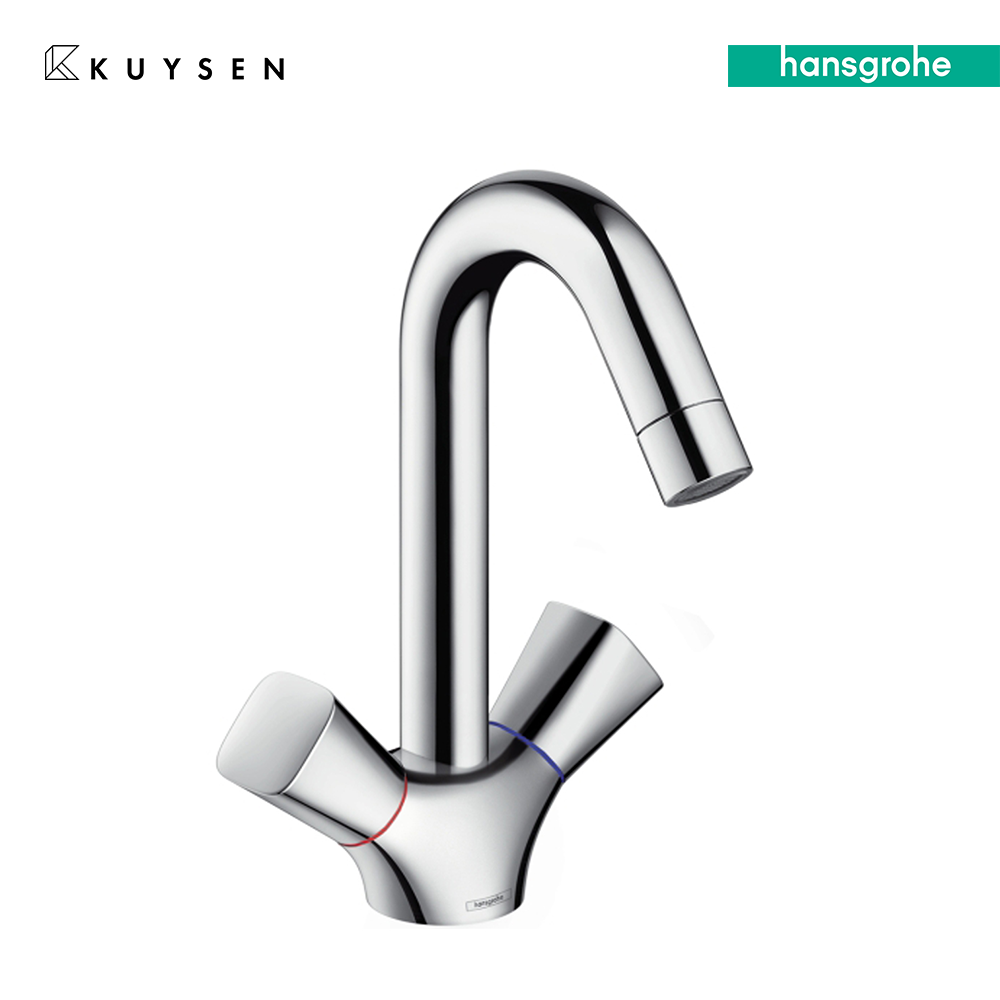 Hansgrohe Logis 2-handle basin mixer 150 with pop-up waste set 71222.000