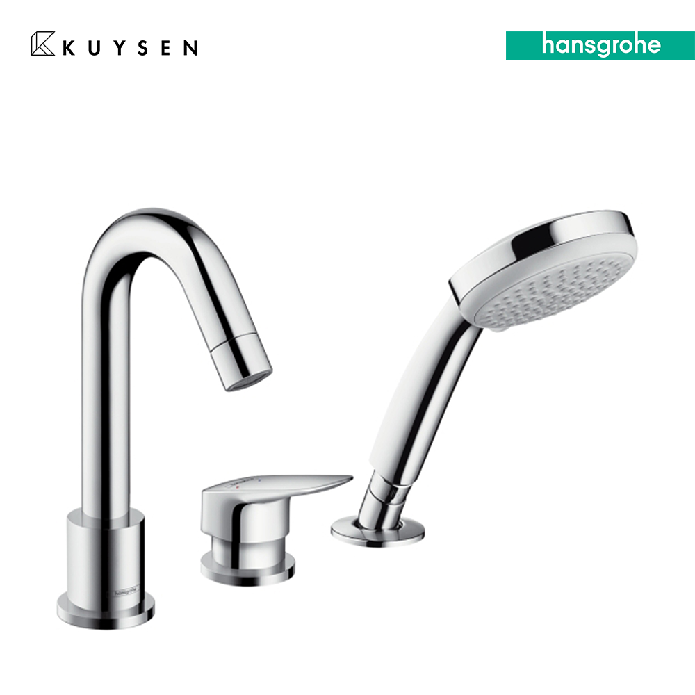 Hansgrohe Logis 3 Hole rim mounted tub mixer 71313.000