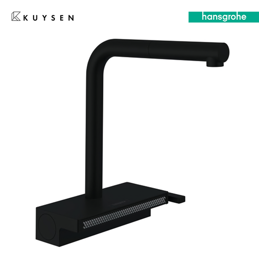 Hansgrohe AQUNO SELECT M81 Sink mixer Matt Black 73830.670