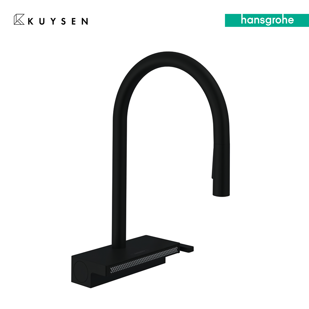 Hansgrohe Aquno Select M81 Sink mixer Matt Black 73831.670