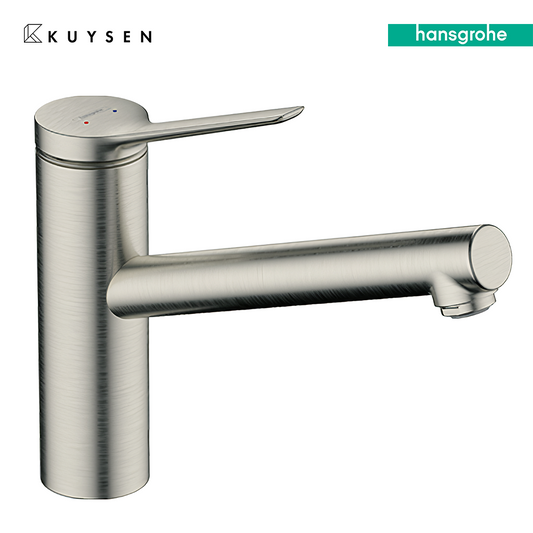 Hansgrohe Zesis M33 sink mixer 150 1jet stl opt Stainless Steel 74802.800