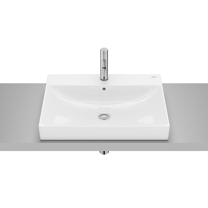 Roca Ona countertop basin 1 tap hole 600mm A32768N00C