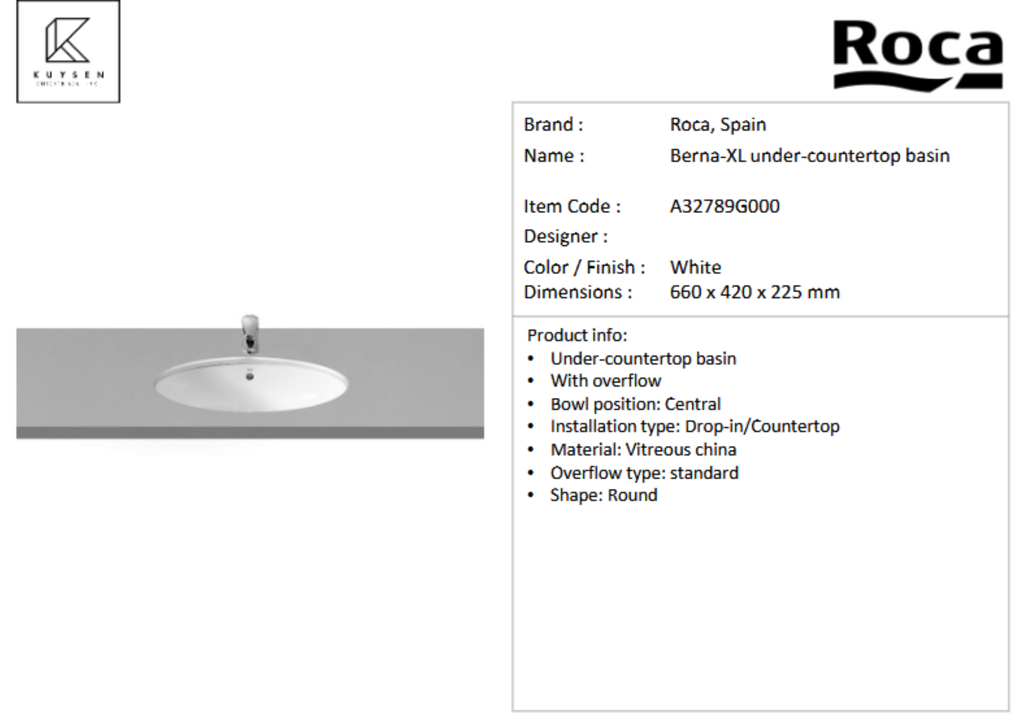 Roca Berna-XL undercounter basin 660x420 A32789G000