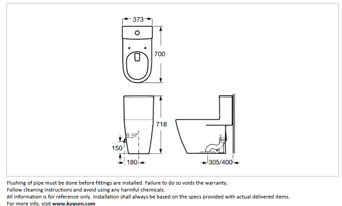 Roca Ona 1pc toilet rimless ® Vortex A34968500C