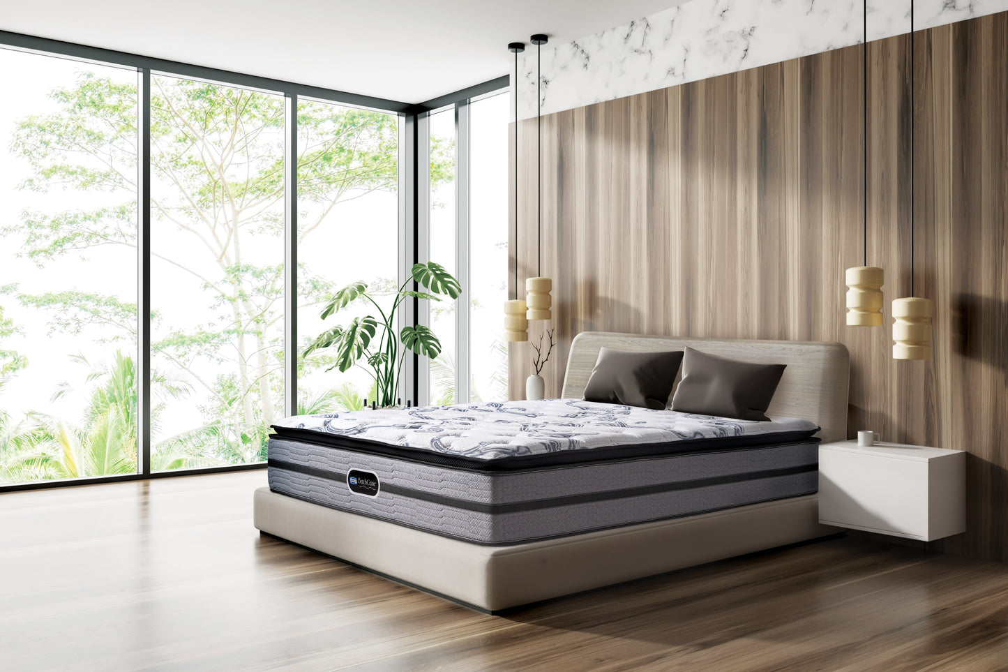 Simmons BackCare Luxury European King 182 x 203 x 32cm BCL81SPNF3JE