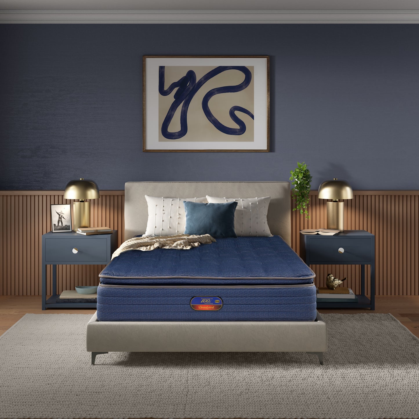 Simmons Beautyrest Anniversary Box Pillow Top European King 182 x 203 x 28cm CEN81NFPT0J0 (FREE Ultrahuman Ring AIR®)