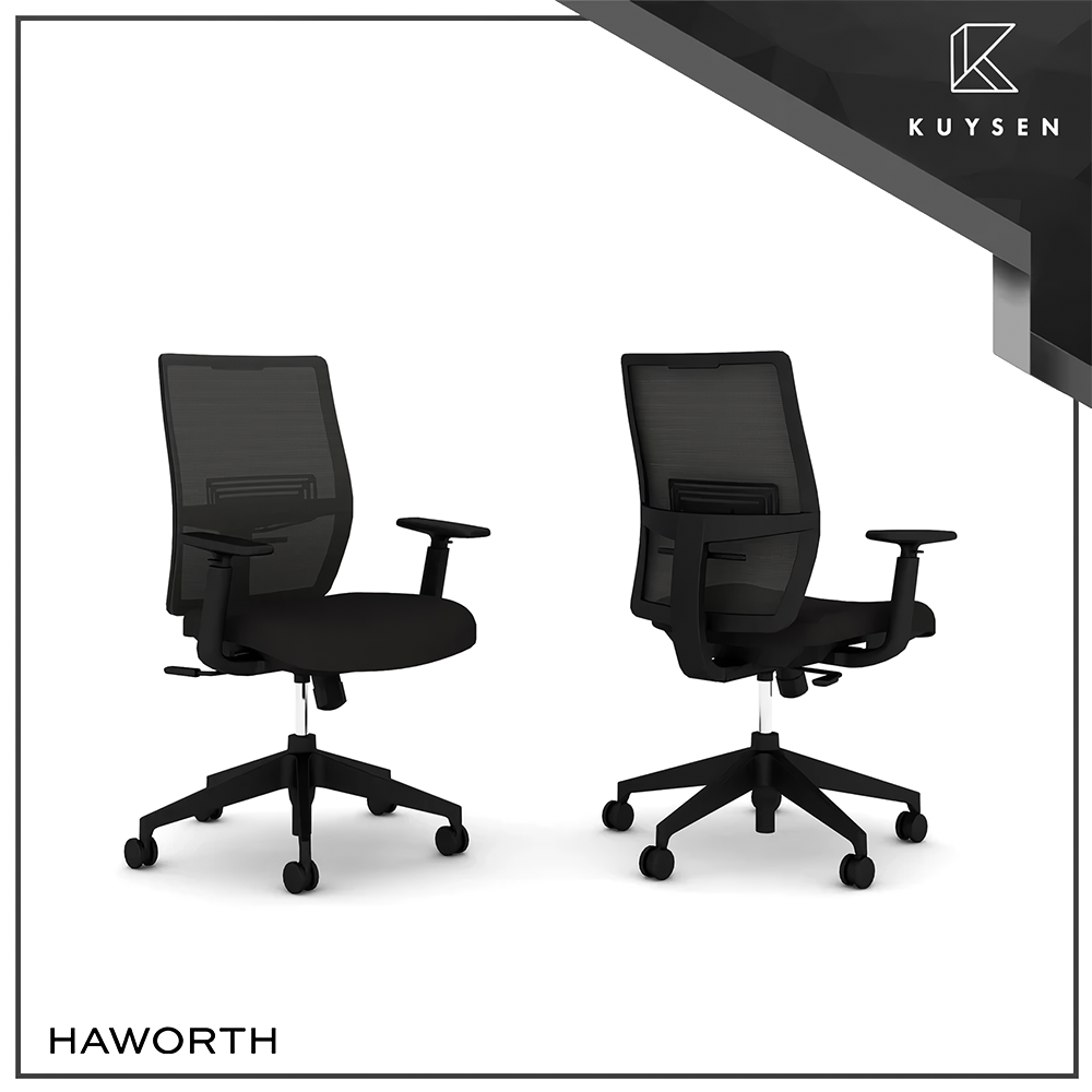 Haworth Aloha Easy Lite Task Office Chair Black/Black SE65LTM4-MH001/T0014